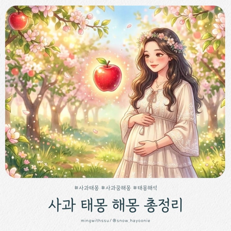 사과 태몽 의미 총정리 사과 꿈 태몽 해몽 알아보기