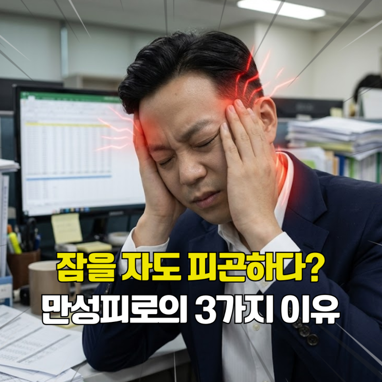  푹자도 피곤한 이유가 있다. 생로병사의 비밀 피로의 진실 3가지.