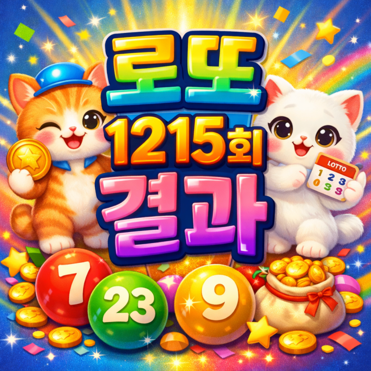  2026 로또 1215회 결과는!? 