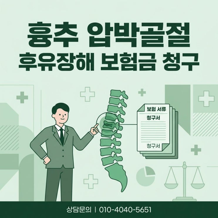  흉추 12번 압박골절(Compression fracture) 후유장해진단금 분쟁 원인과 솔루션