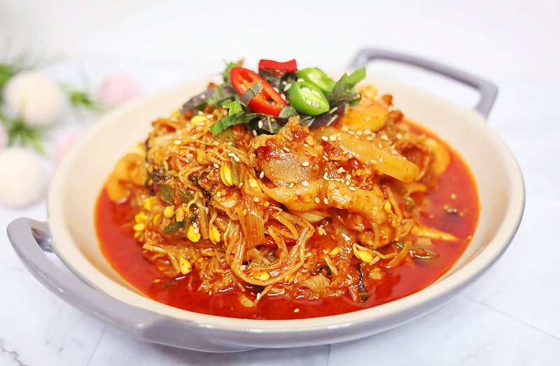 콩불 레시피 콩나물 불고기 양념 콩불 소스 대패삼겹살요리 콩불고기 만들기