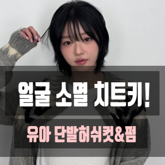 오마이걸 유아 단발 변신, 짧은단발 허쉬컷 펌이 가벼워 보이는 이유