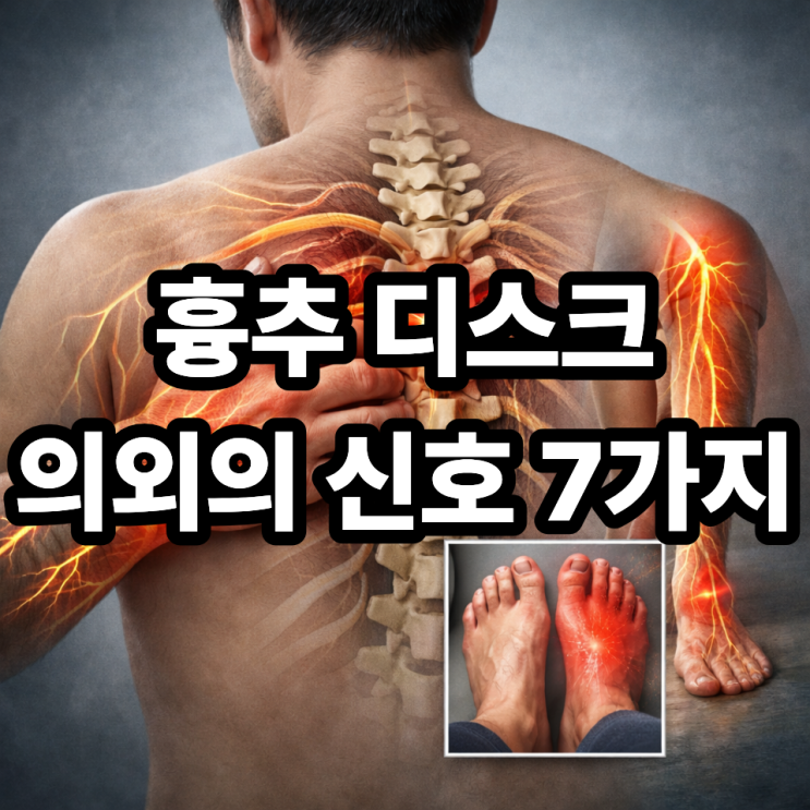  흉추 디스크 신경 증상, 등 통증 말고도 나타나는 7가지 신호