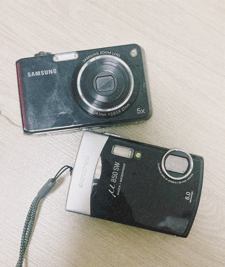잠자던 디지털카메라 살리기 올림푸스 뮤850SW 삼성 PL150