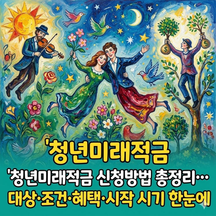  청년미래적금 대상·조건·혜택·시작 시기 신청 방법 한눈에