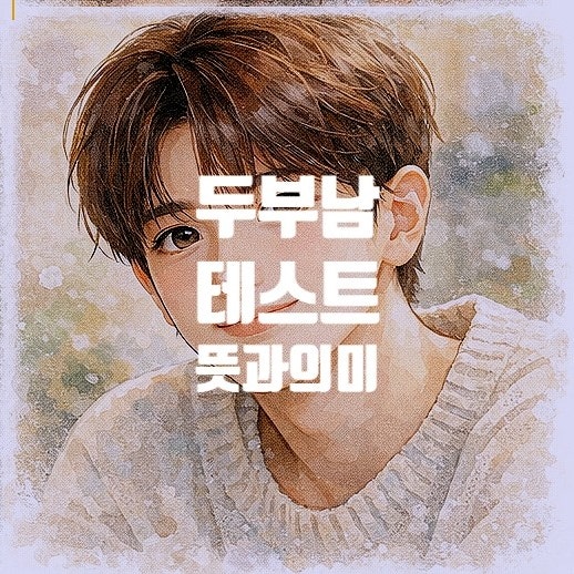  두부상뜻? 두부상 남자 분위기 따라하기