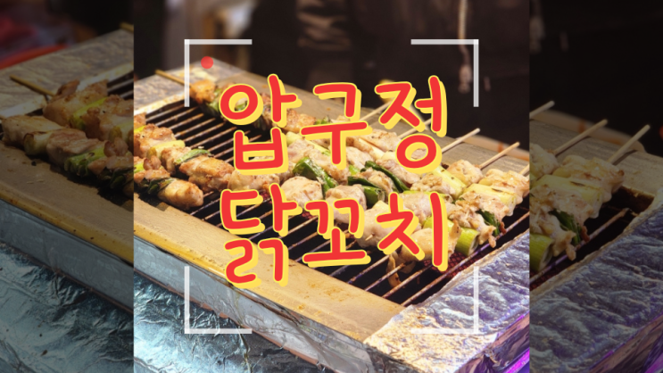  [회기] 촉촉하고 탱글한 압구정 닭꼬치