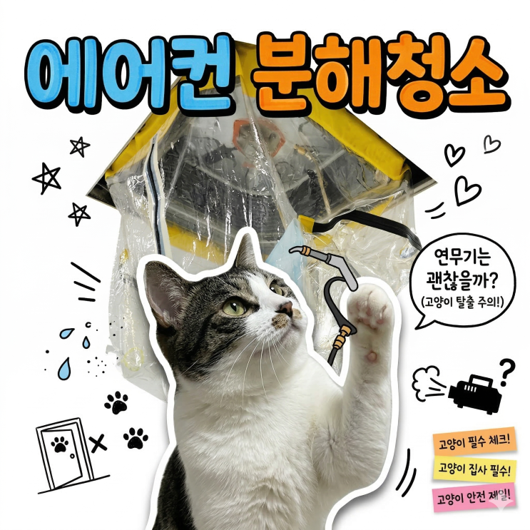  에어컨 분해청소 시 집사가 절대 하면 안 되는 실수 5가지 사전에 요청하세요