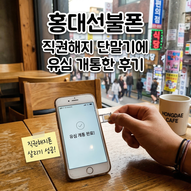 홍대선불폰 직권해지된 단말기에 유심 개통한 후기