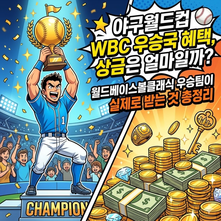  2026 WBC 우승하면 얼마 받나…역대급 상금 걸렸다 (야구월드컵 월드베이스볼클래식)