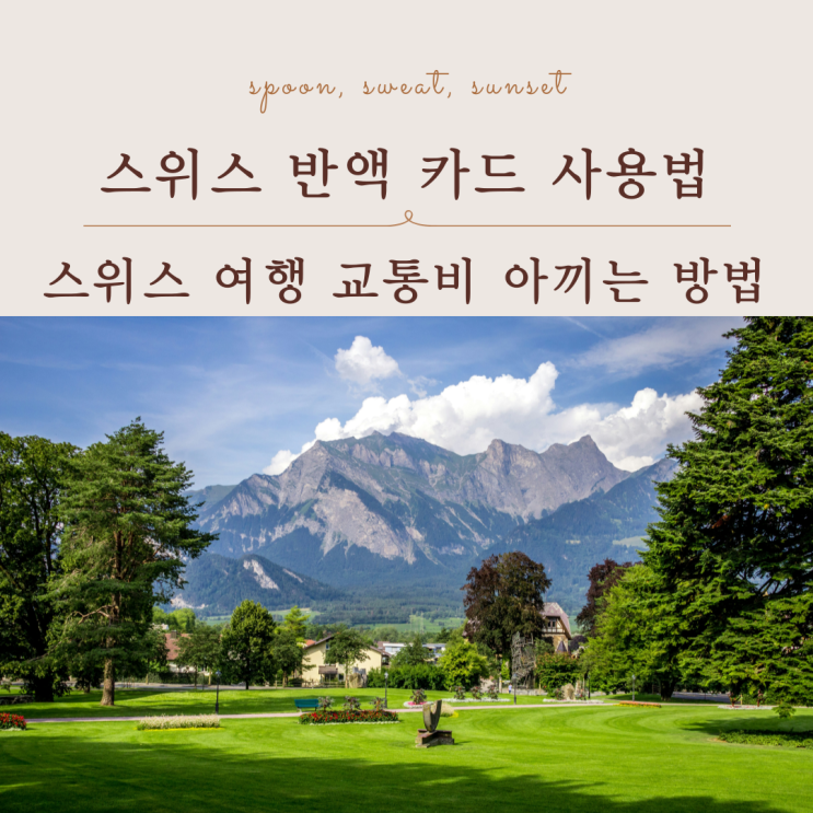  스위스 반액 카드 사용법 스위스 여행 교통비 아끼는 방법 정리