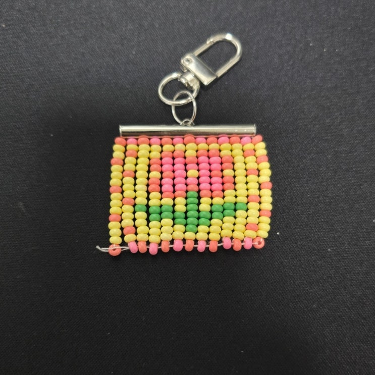  다이소 봄꽃 비즈발 DIY 키링 만들기