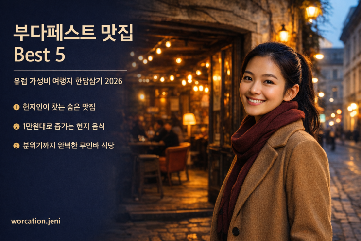  2026년 부다페스트 맛집 Best 5 : 미슐랭부터 현지 단골집까지, 가성비 헝가리 식당 총정리