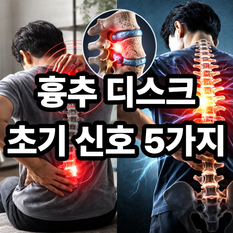  흉추 디스크 초기 증상, 단순 등 통증과 어떻게 다를까? 구별하는 방법 정리