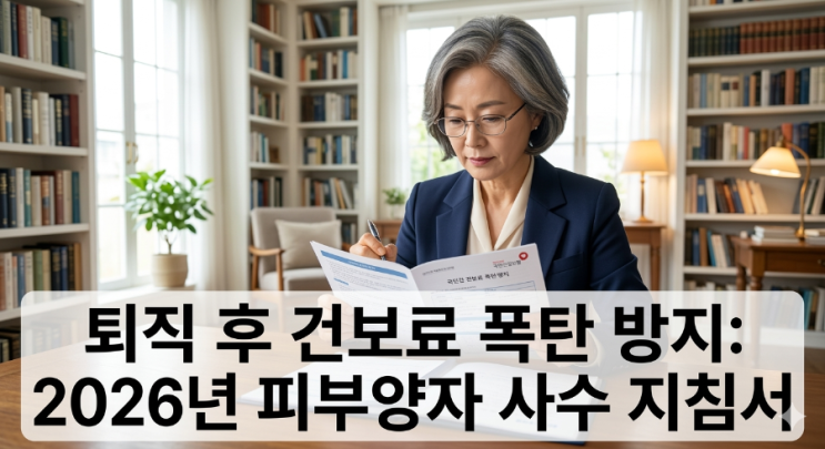  퇴직 후 건보료 폭탄 방지, 2026년 피부양자 자격 사수하는 실전 전략