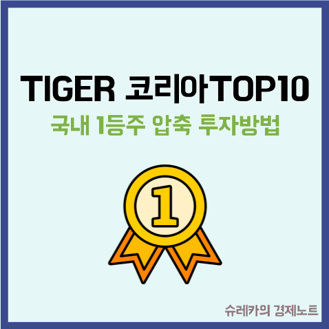  TIGER 코리아TOP10 국내 1등주 압축투자 방법