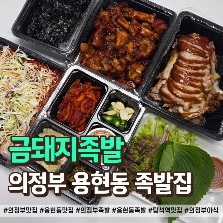  의정부 용현동 맛집 금돼지족발 포장 후기