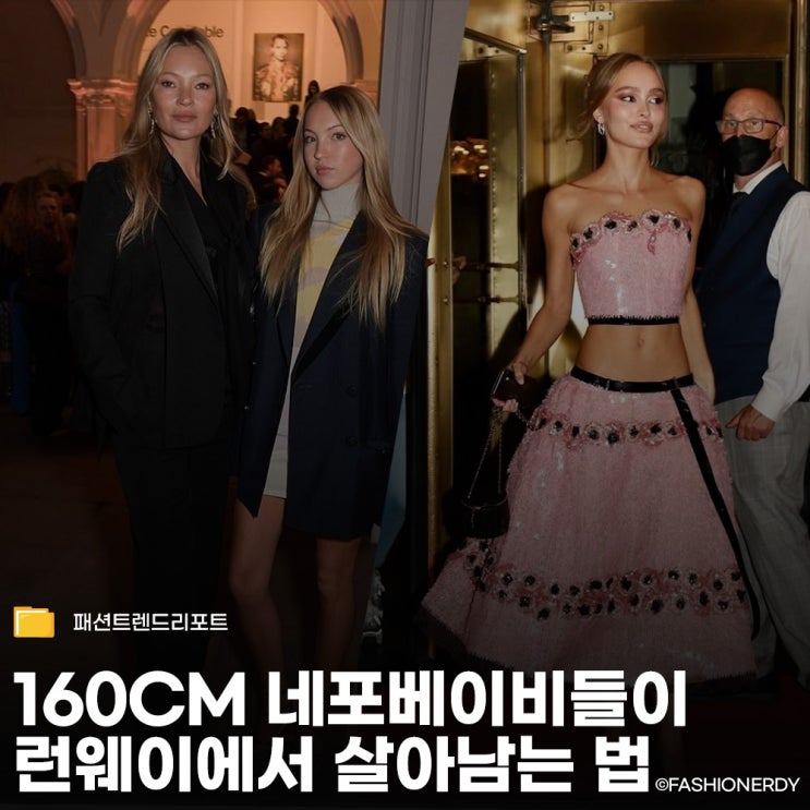  샤넬 릴리 로즈 뎁 VS 미우미우 릴라 모스 160cm 네포베이비들의 반란