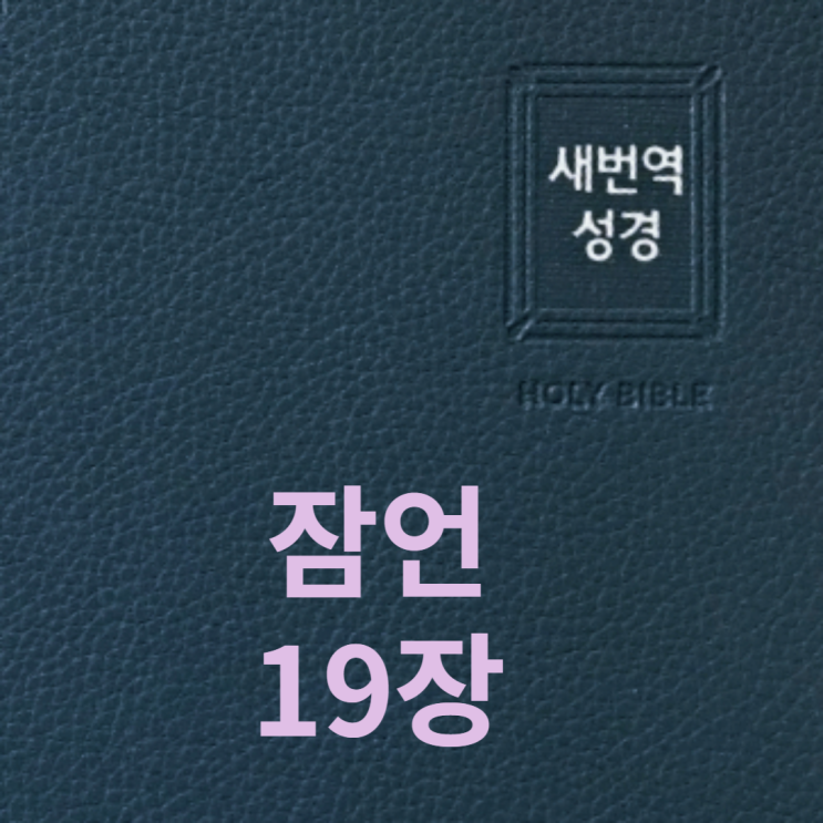  잠언 19장