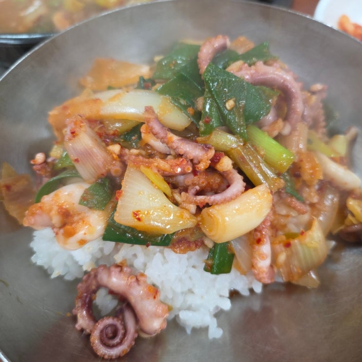  부산 금정구 장전동 오륙도 낙지 매콤한 낙지볶음의 깊은 풍미