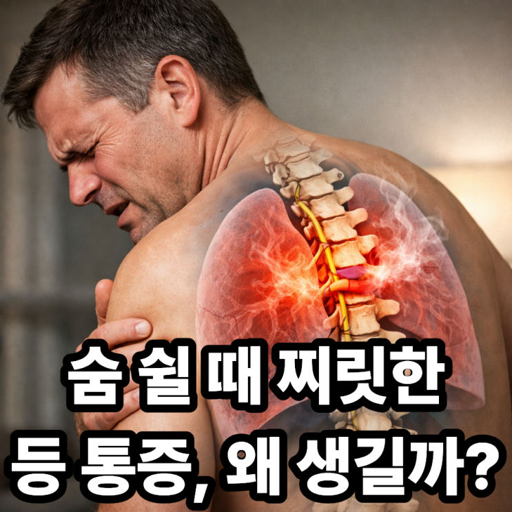  흉추 디스크와 호흡 통증, 숨 쉴 때 등이나 갈비뼈가 아픈 이유