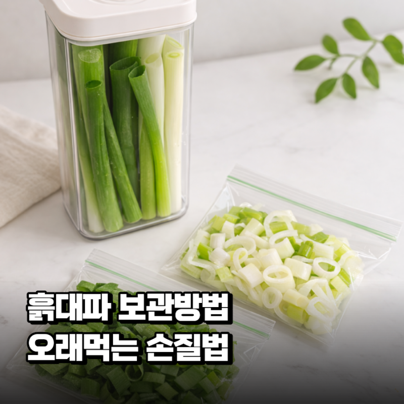 흙대파 보관법 무르지 않게 오래 먹는 손질 꿀팁