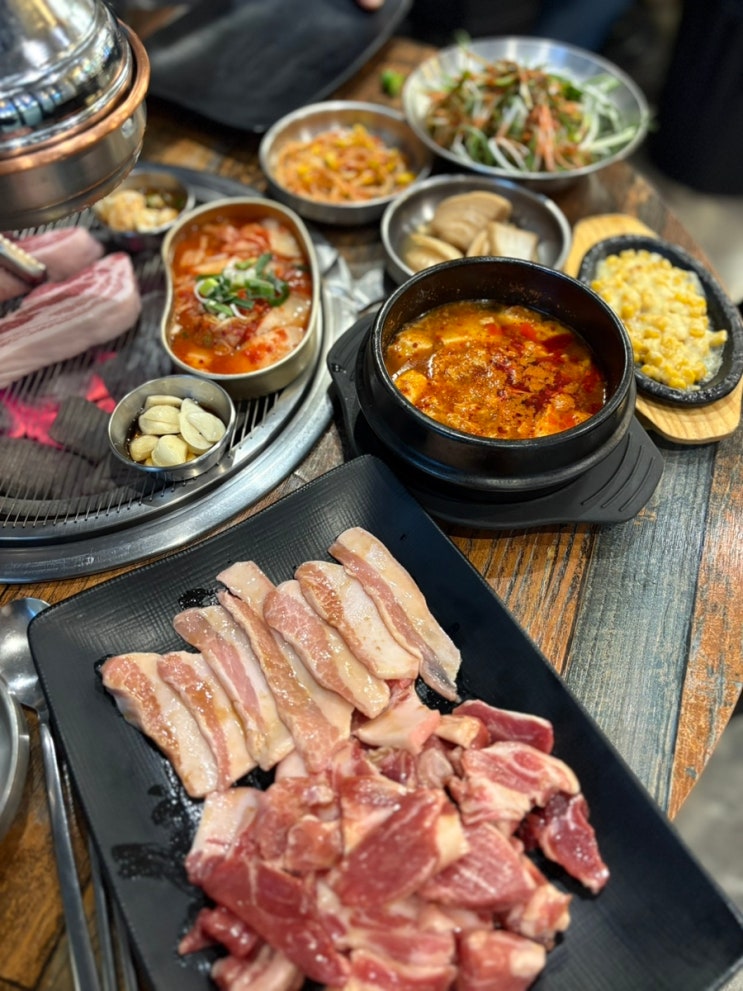  무실동맛집 감동돼지｜삼겹살 맛있는 원주시청 근처 고기집