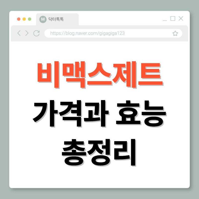 비맥스제트 가격과 효능 총정리(+종로약국)