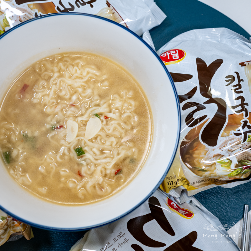 하림 닭칼국수 신상 라면 후기 자극 부족