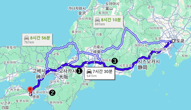  일본 자동차 여행 4세대 알파드와 함께하는 1,300km (도쿄~도쿠시마)