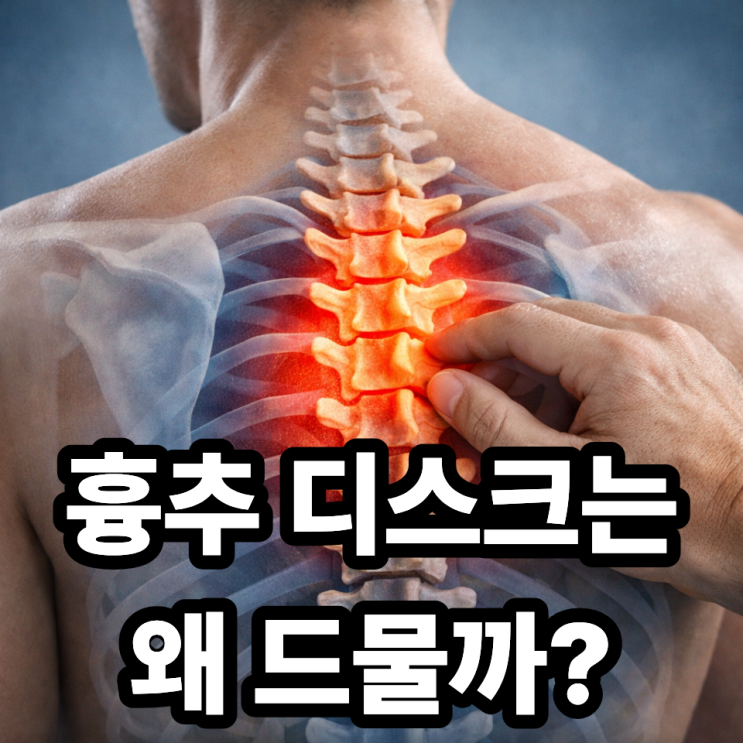  흉추 디스크는 왜 흔하지 않을까? 허리 디스크와 차이점