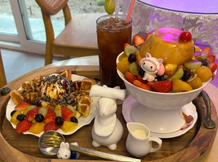  동성로 빙수 맛집 마마다이닝 딸기 푸딩 빙수 아이스크림 크로플 주차