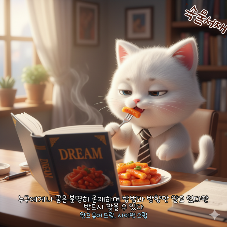  왓츠 유어 드림: 꿈은 좋지만 사표는 좀. 떡볶이는 먹어야지(사이먼 스킵)