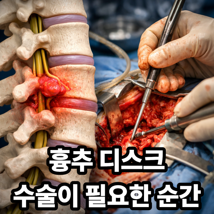  흉추 디스크 수술 필요한 경우, 언제 고려해야 할까?