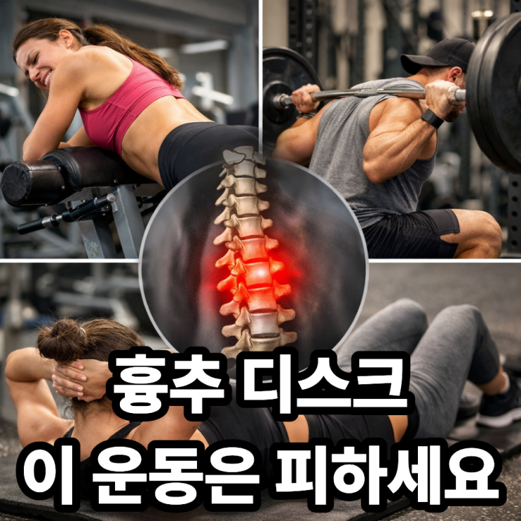  흉추 디스크에 나쁜 운동 정리, 등 통증 악화시키는 운동