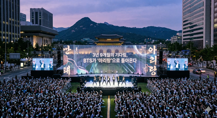  BTS 광화문 아리랑 공연은 한류의 근원 '빛의 아리랑'으로 태어나다.