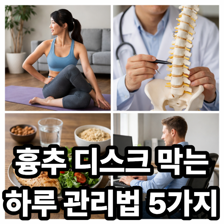  흉추 디스크 예방을 위한 일상 관리법, 등 건강 지키는 생활 습관
