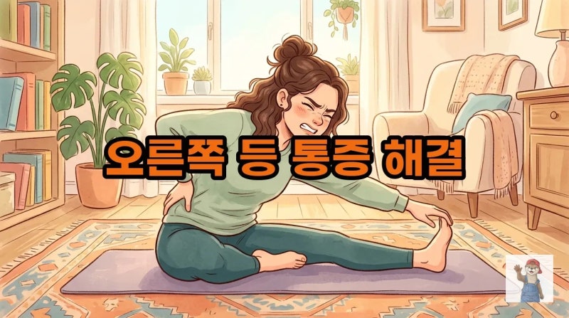 오른쪽 등 통증 원인 5가지! 여자, 골프 통증까지 해결