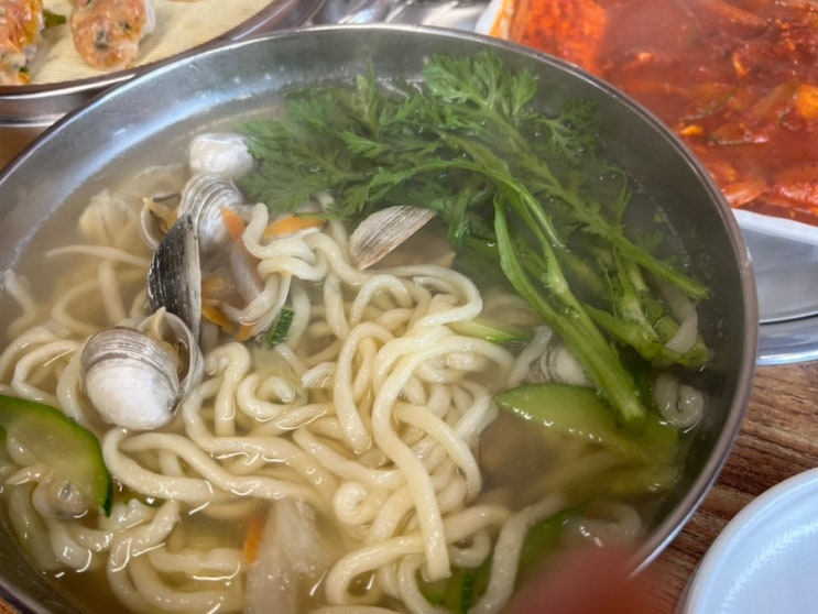  도안동 맛집 칼국수 자미칼국수 도안점 새우만두, 두부두루치기 강추!