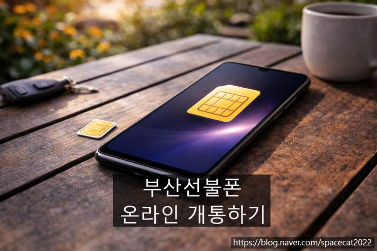  부산선불폰 앱 하나 받아서 온라인 유심 개통하기