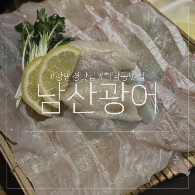  남산광어｜강민경 유튜브 추천 한남동 숙성회 맛집 내돈내산 후기