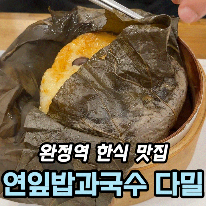  완정역 한식맛집 연잎밥과 국수 다밀 스페셜B 코스 한정식 후기