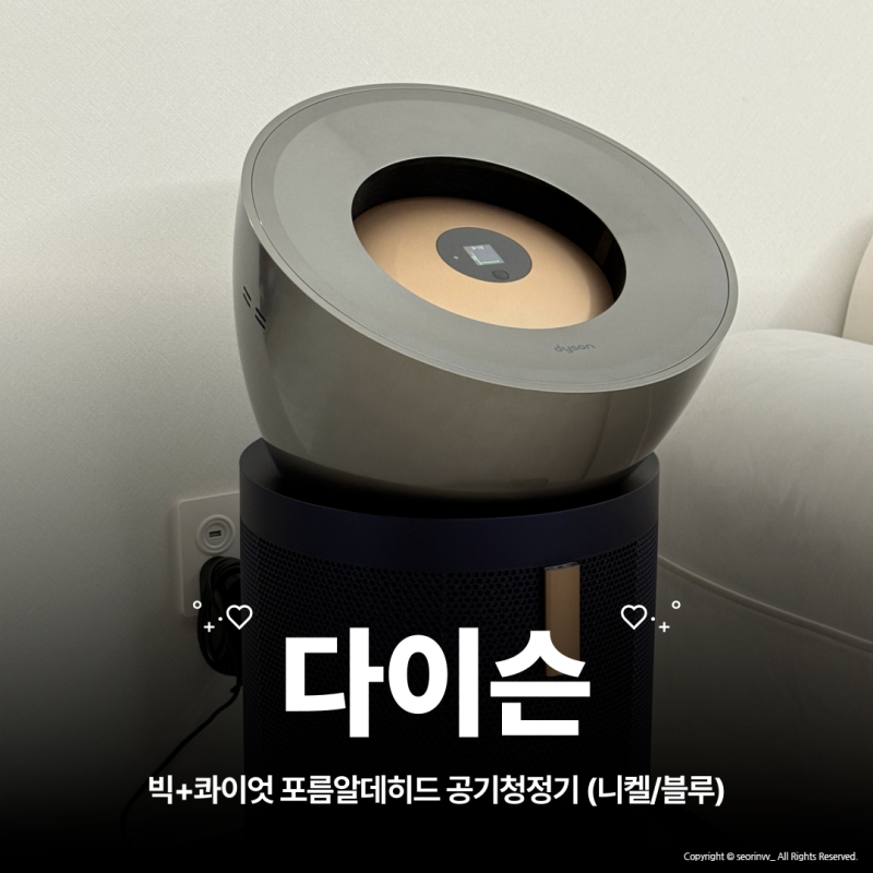 다이슨 공기청정기 추천, 거실용으로 고민하다 선택한 다이슨 빅콰이엇 공기청정기