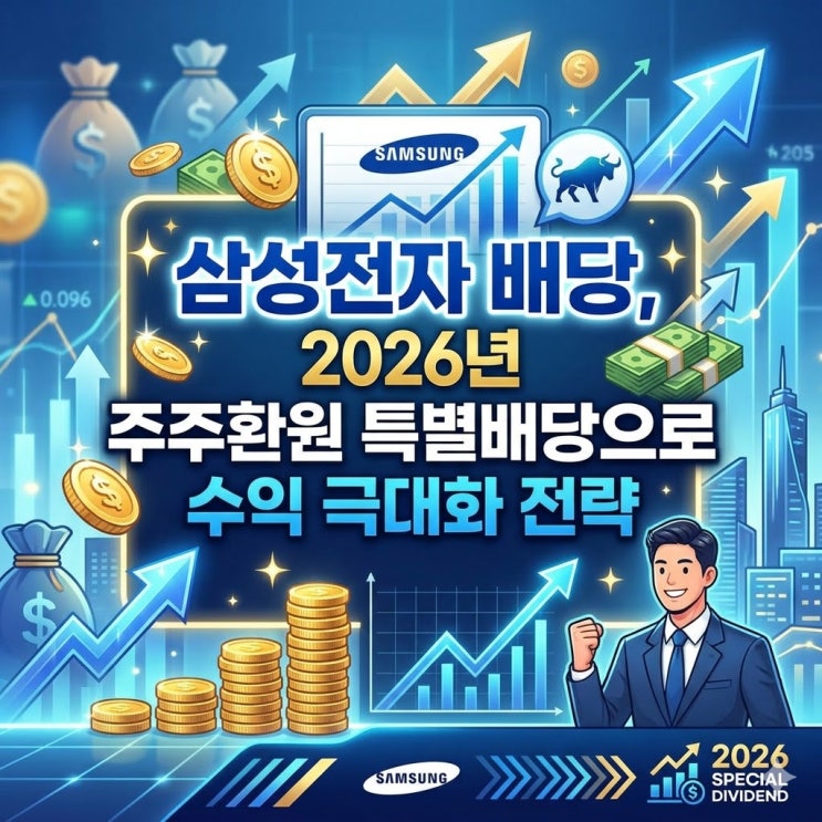  삼성전자 배당, 2026년 주주환원 특별배당으로 수익 극대화 전략