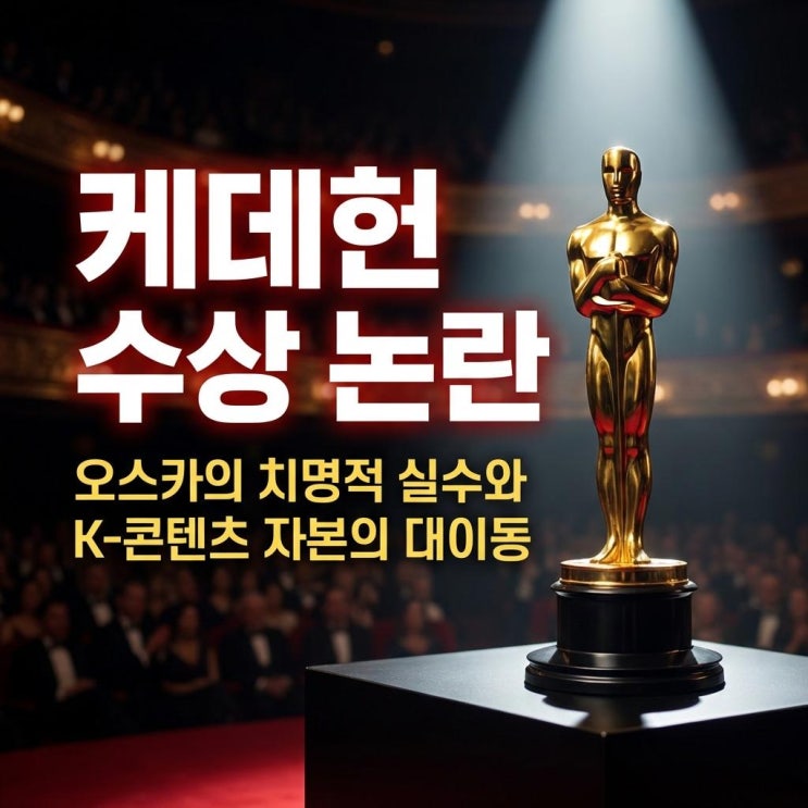  케데헌 수상 논란 오스카의 치명적 실수와 K-콘텐츠 자본의 대이동 완벽 분석