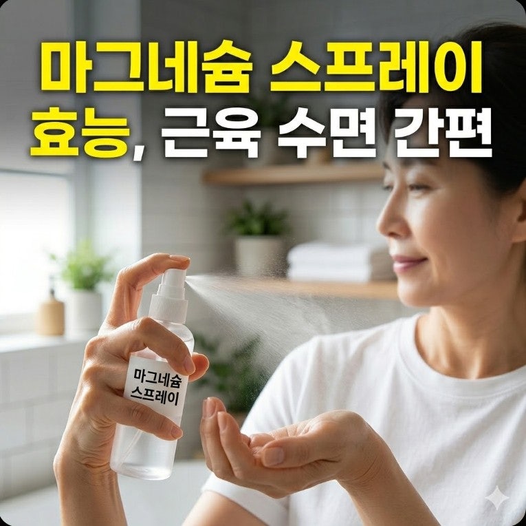 마그네슘 스프레이 효능, 의외로 많은 사람들이 쓰는 이유
