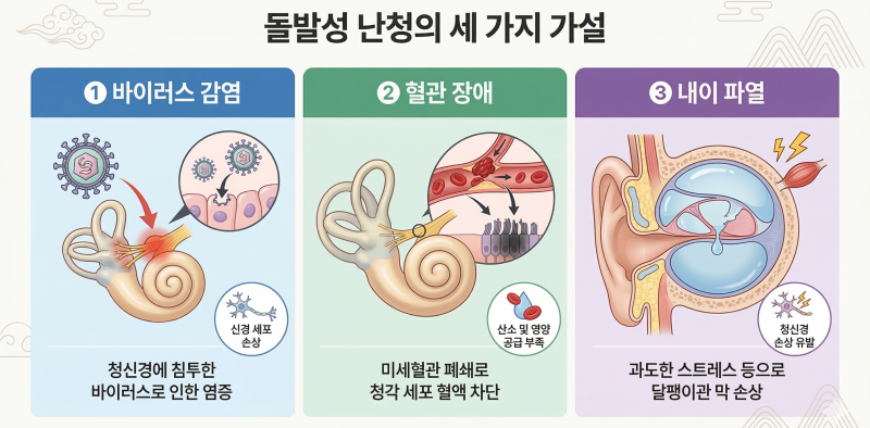 돌발성 난청 증상과 원인, 왜 한의원 치료가 도움이 될까? (논문 근거 포함)