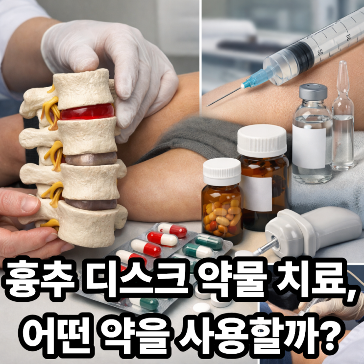  흉추 디스크 약물 치료 종류와 역할, 어떤 약을 사용할까?