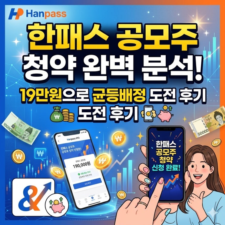  한패스 공모주 청약 완벽 분석! 19만원으로 균등배정 도전 후기