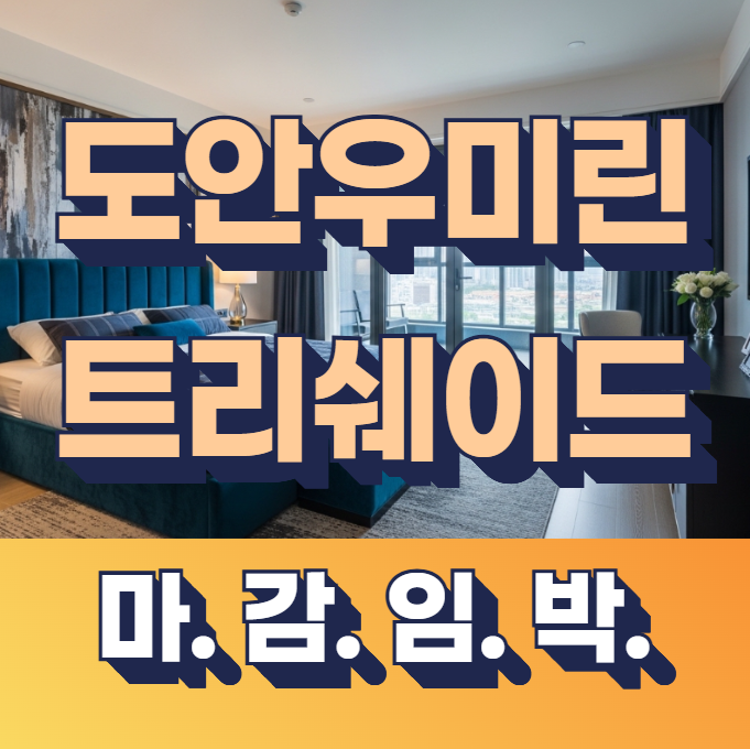  도안 우미린 트리쉐이드 분양권과 민간임대 가격 비교